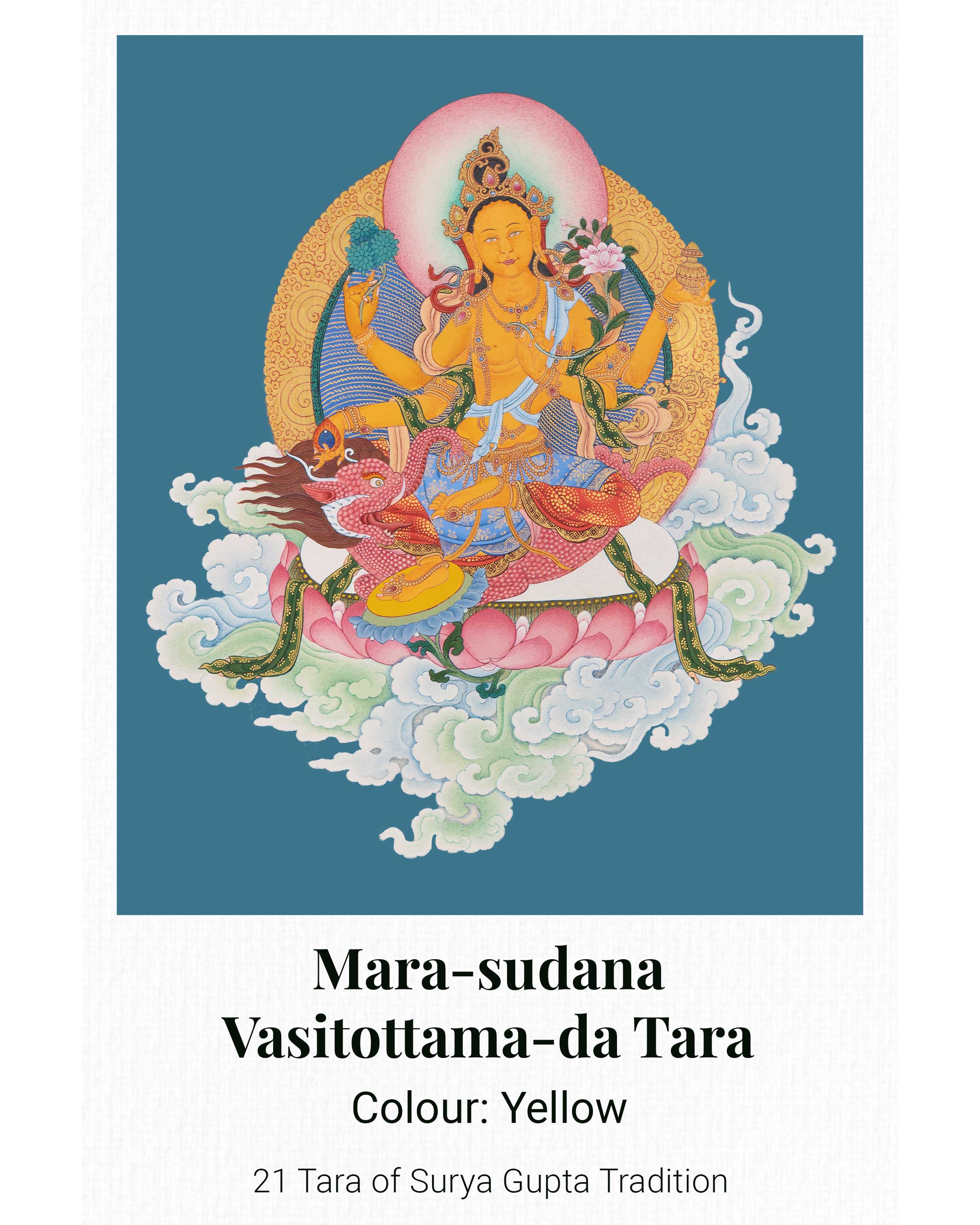 21 Tara Canvas Print | Spiritual Artwork of the 21 Transformative Forms of Goddess Tara