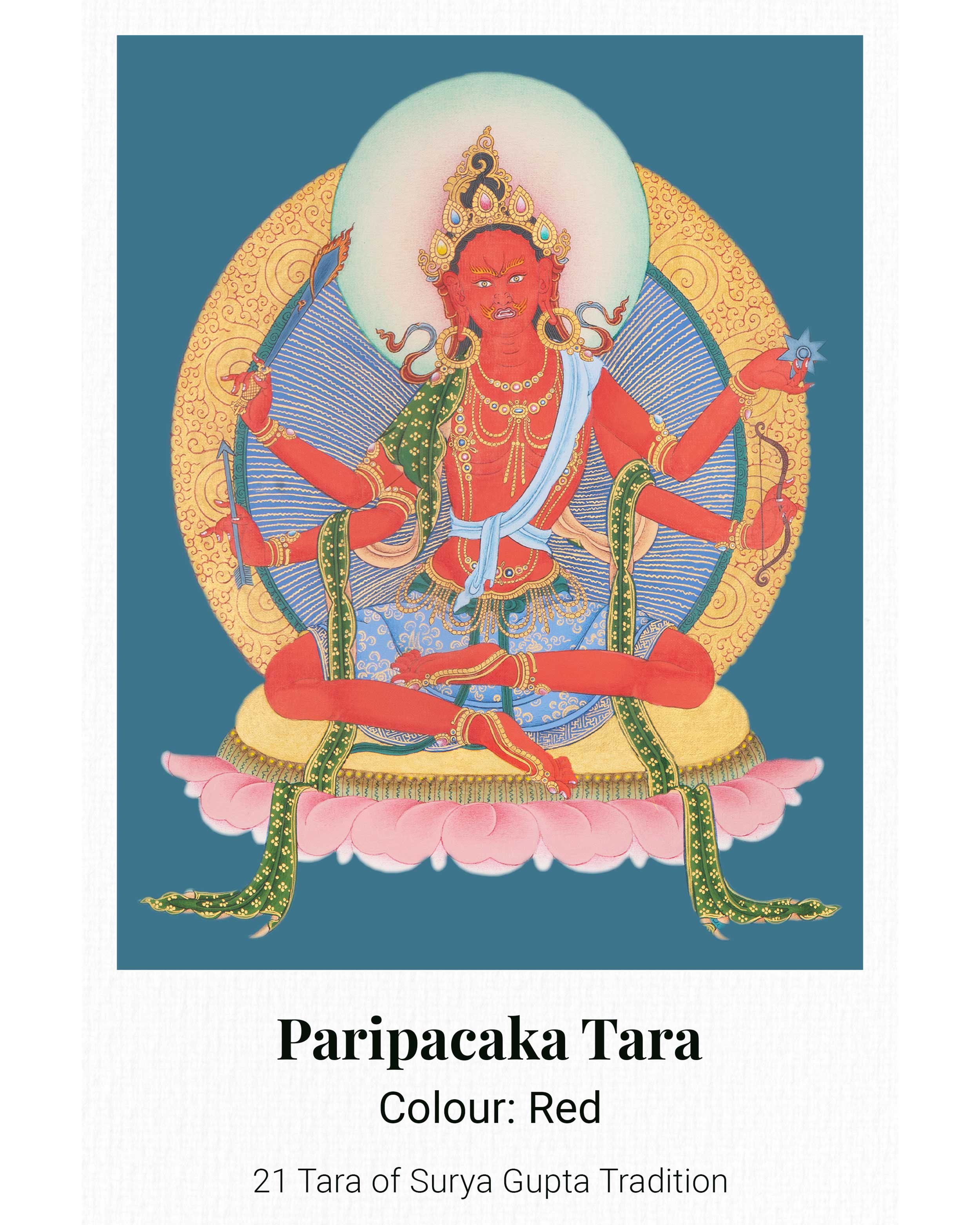 21 Tara Canvas Print | Spiritual Artwork of the 21 Transformative Forms of Goddess Tara