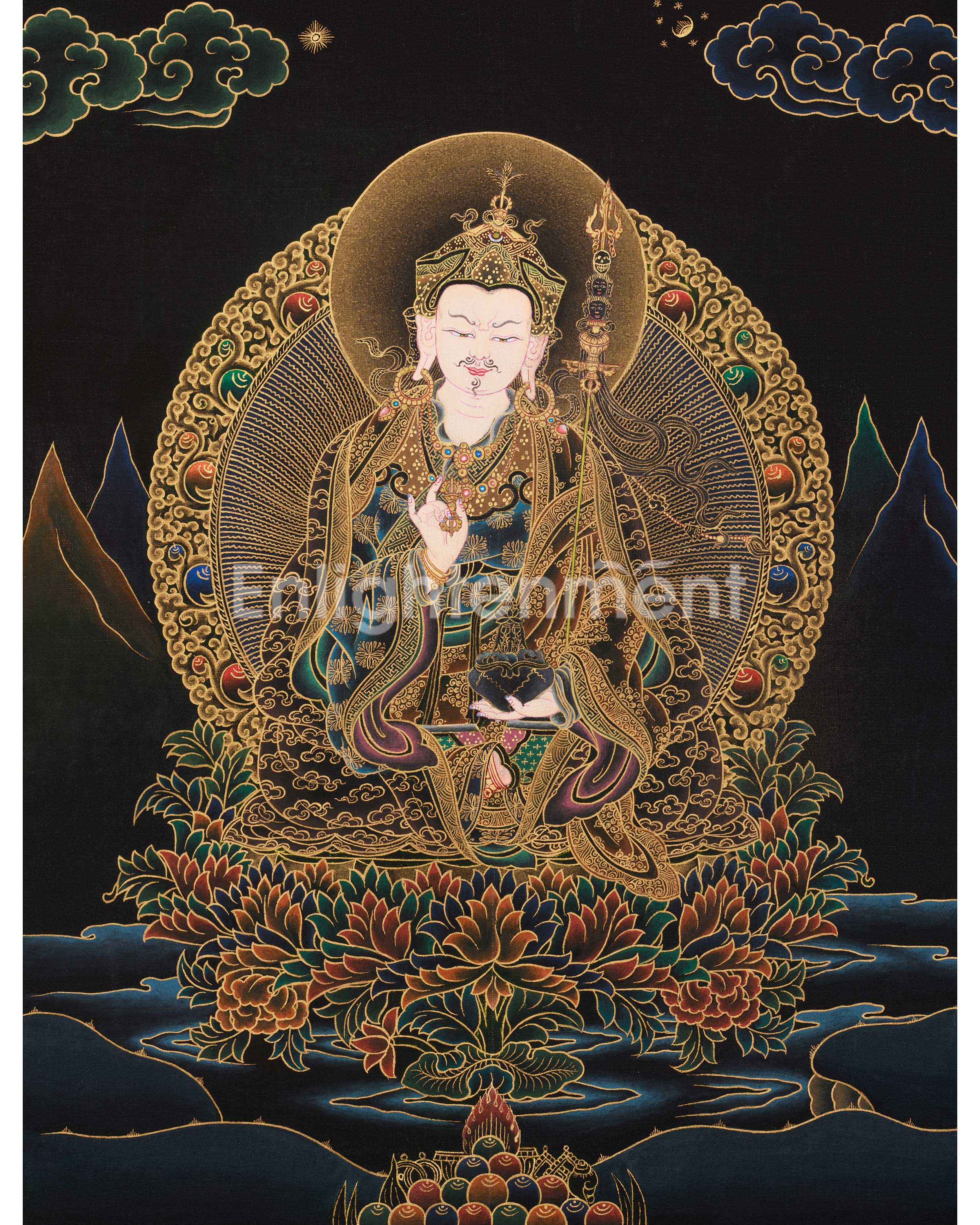 peaceful-guru-rinpoche-thangka