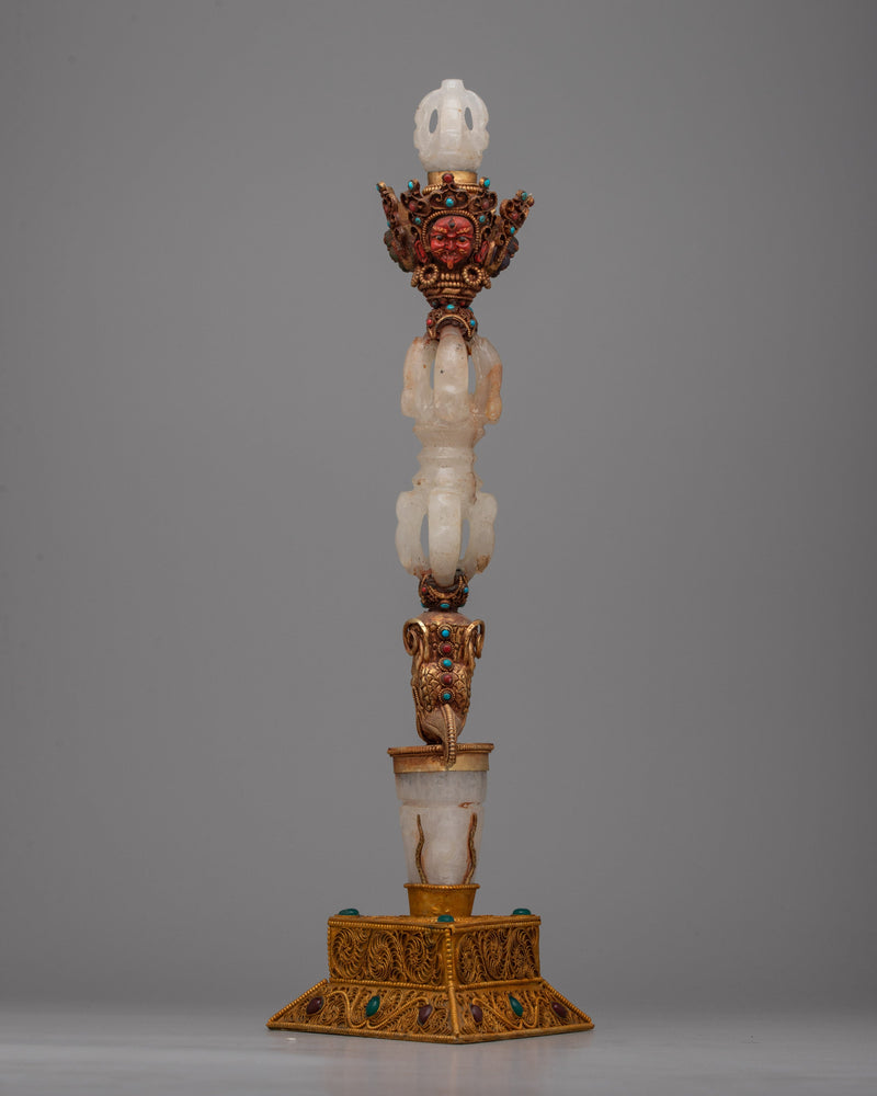 Tibetan Phurba | Artisanal Ritual Dagger Symbolizing Spiritual Power and Protection