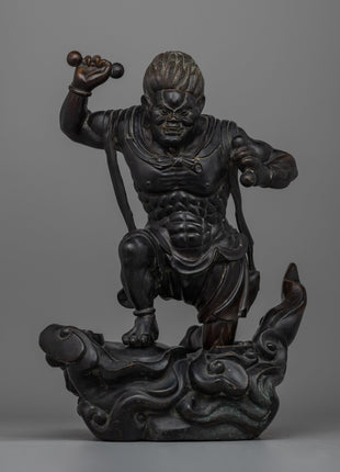 Raijin Thunder God Statue 