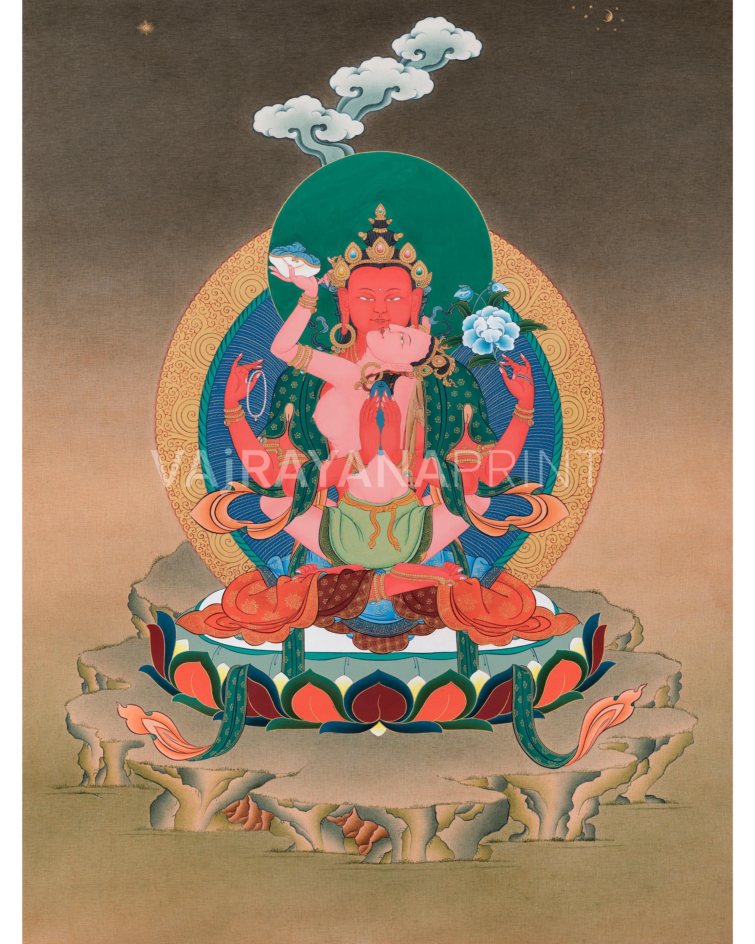 red-chenrezig-canvas-print