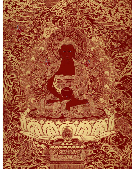red amida buddha
