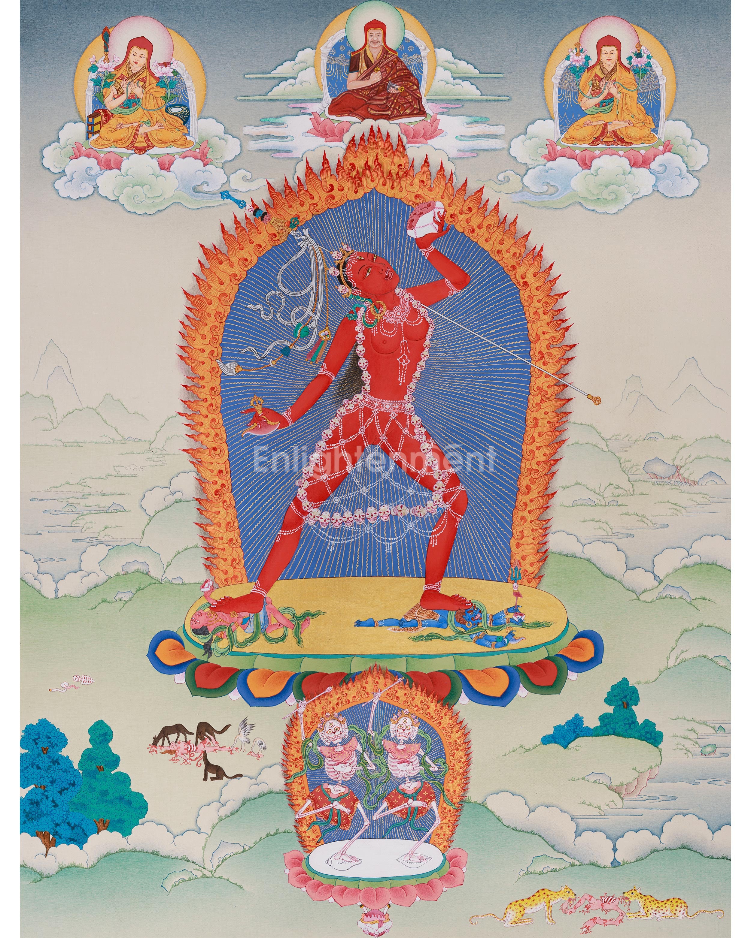 red dakini vajrayogini Thangka