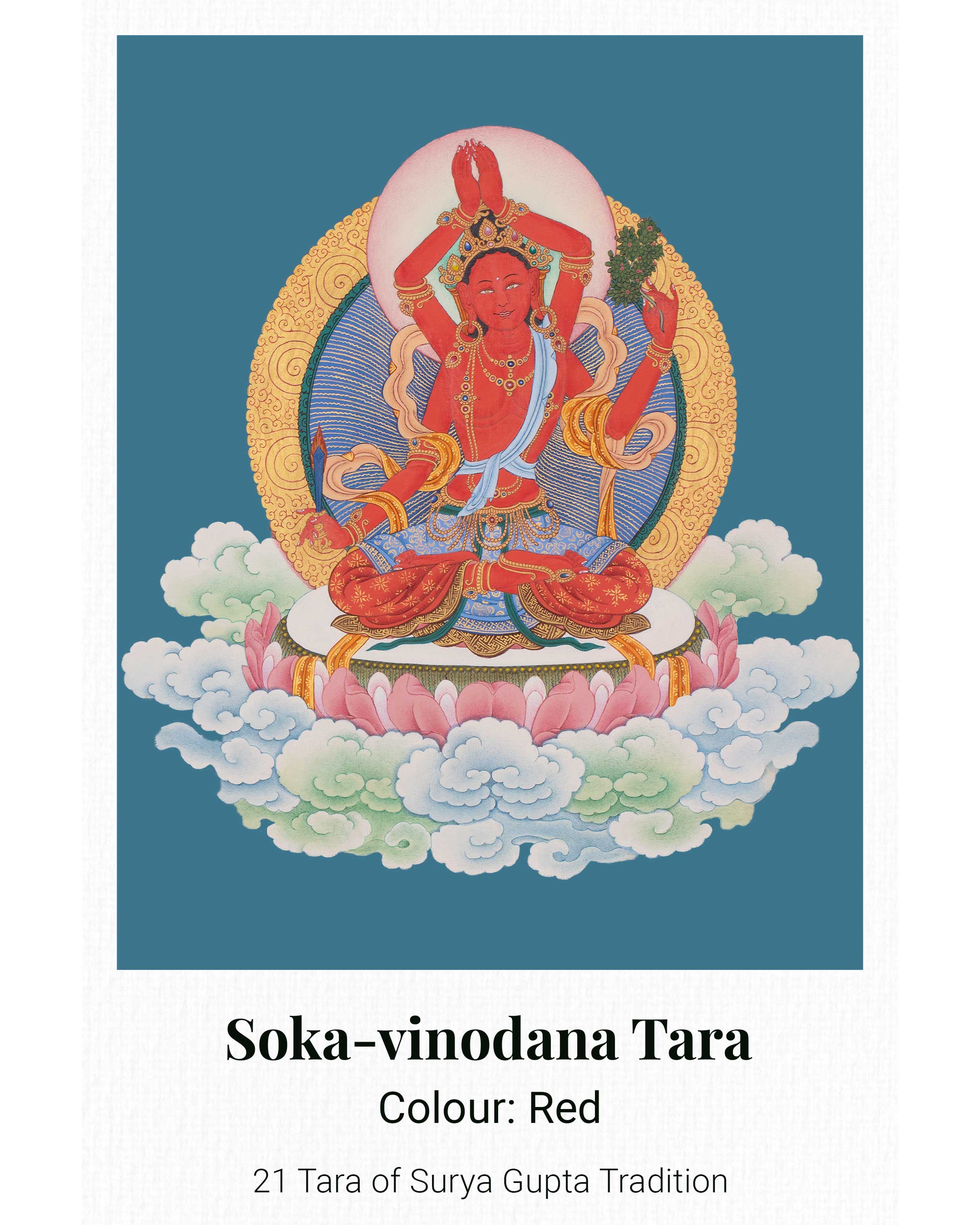 21 Tara Canvas Print | Spiritual Artwork of the 21 Transformative Forms of Goddess Tara