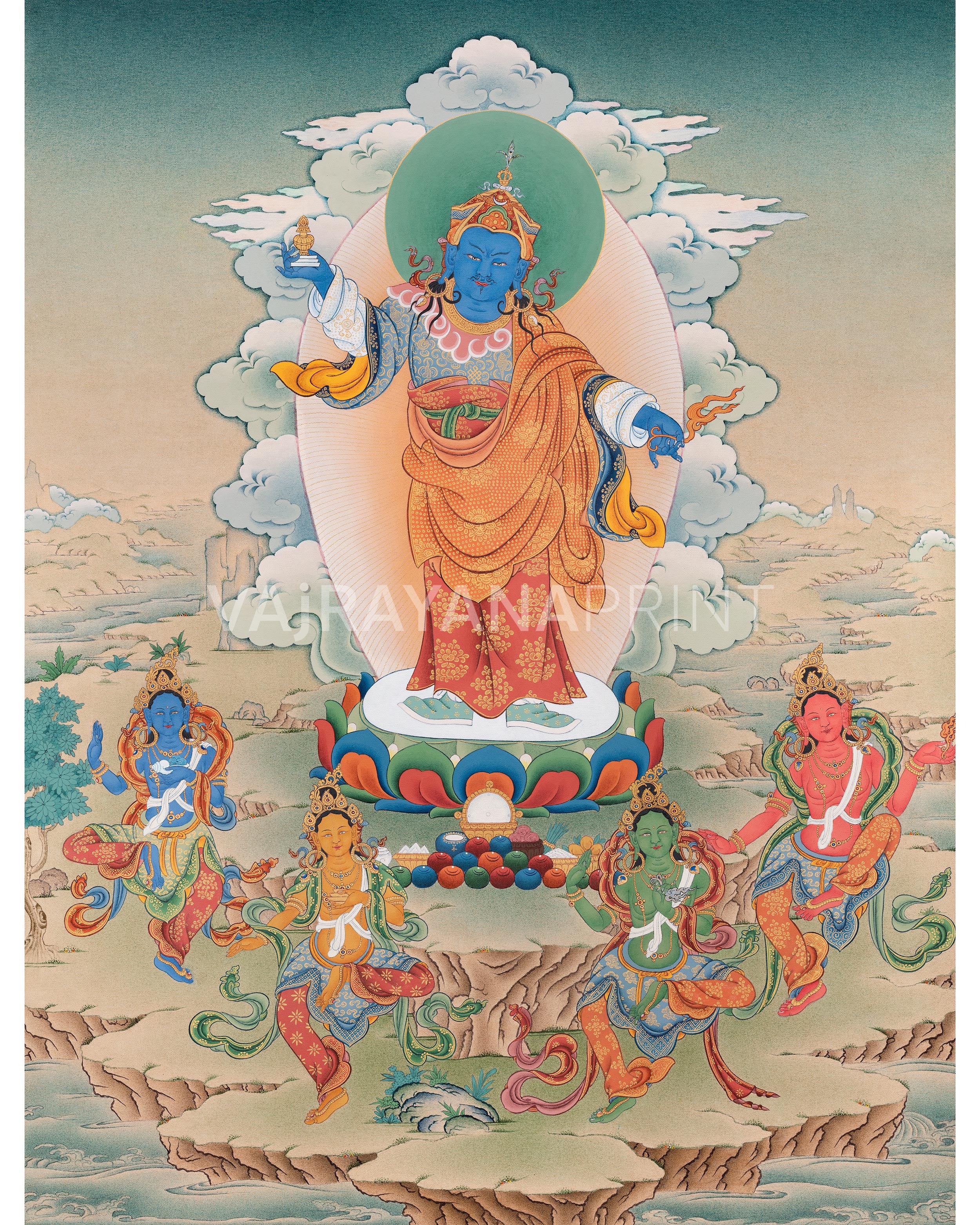 standing-guru-orgyen-menla-with-four-elements