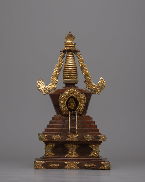 Buddhist Copper Stupa