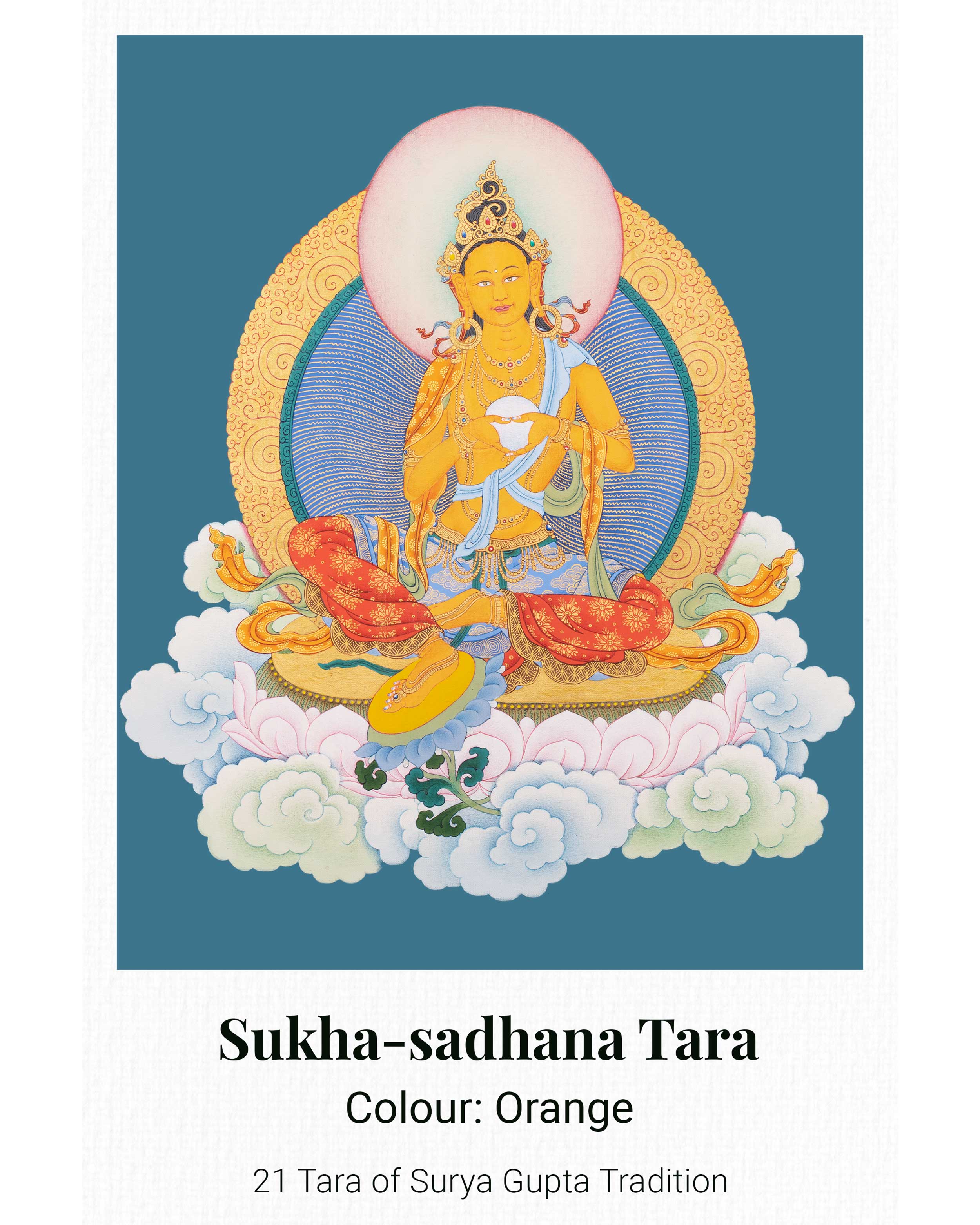21 Tara Canvas Print | Spiritual Artwork of the 21 Transformative Forms of Goddess Tara