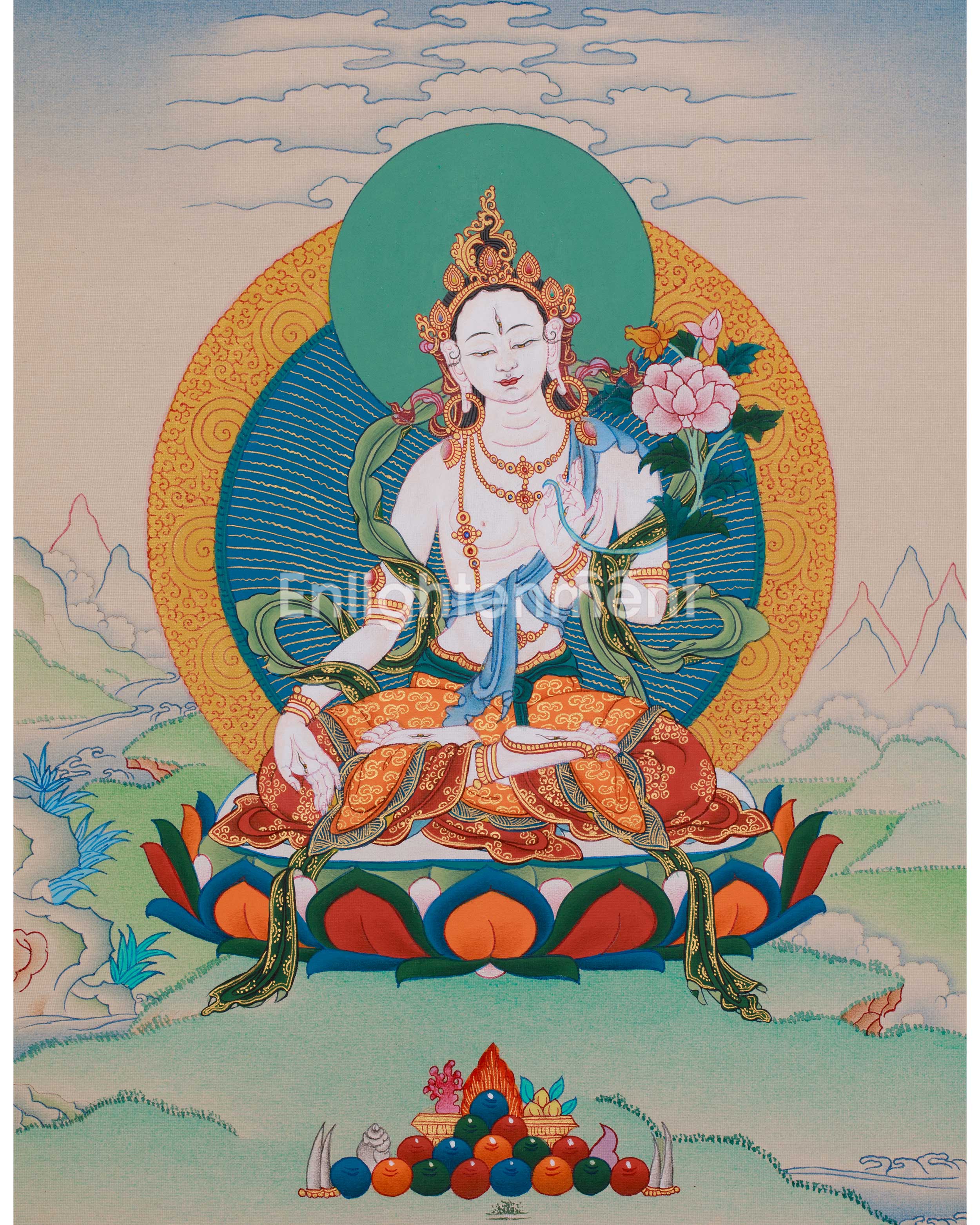 thangka-of-long-life-goddess-white-tara