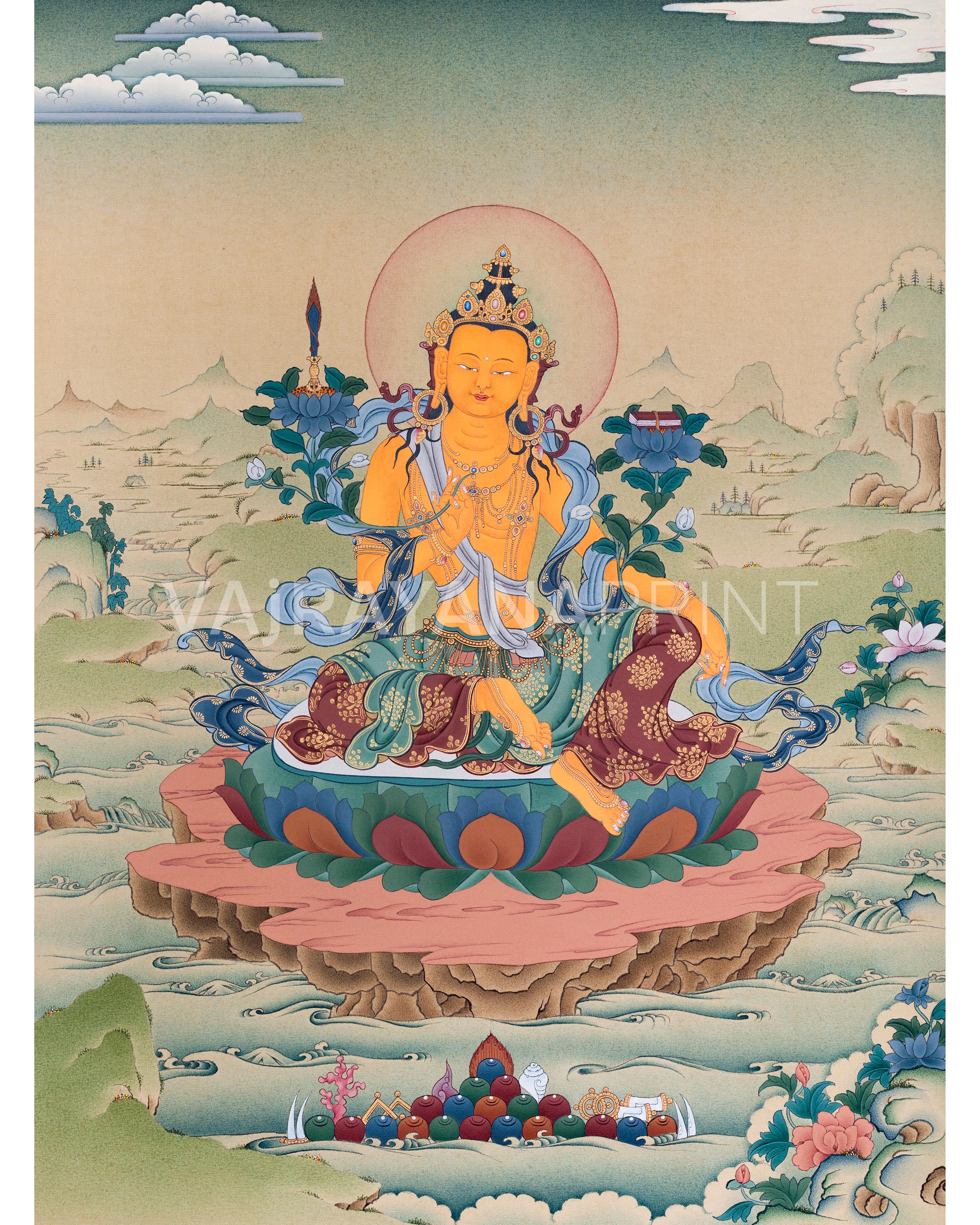 thangka-print-of-manjushri
