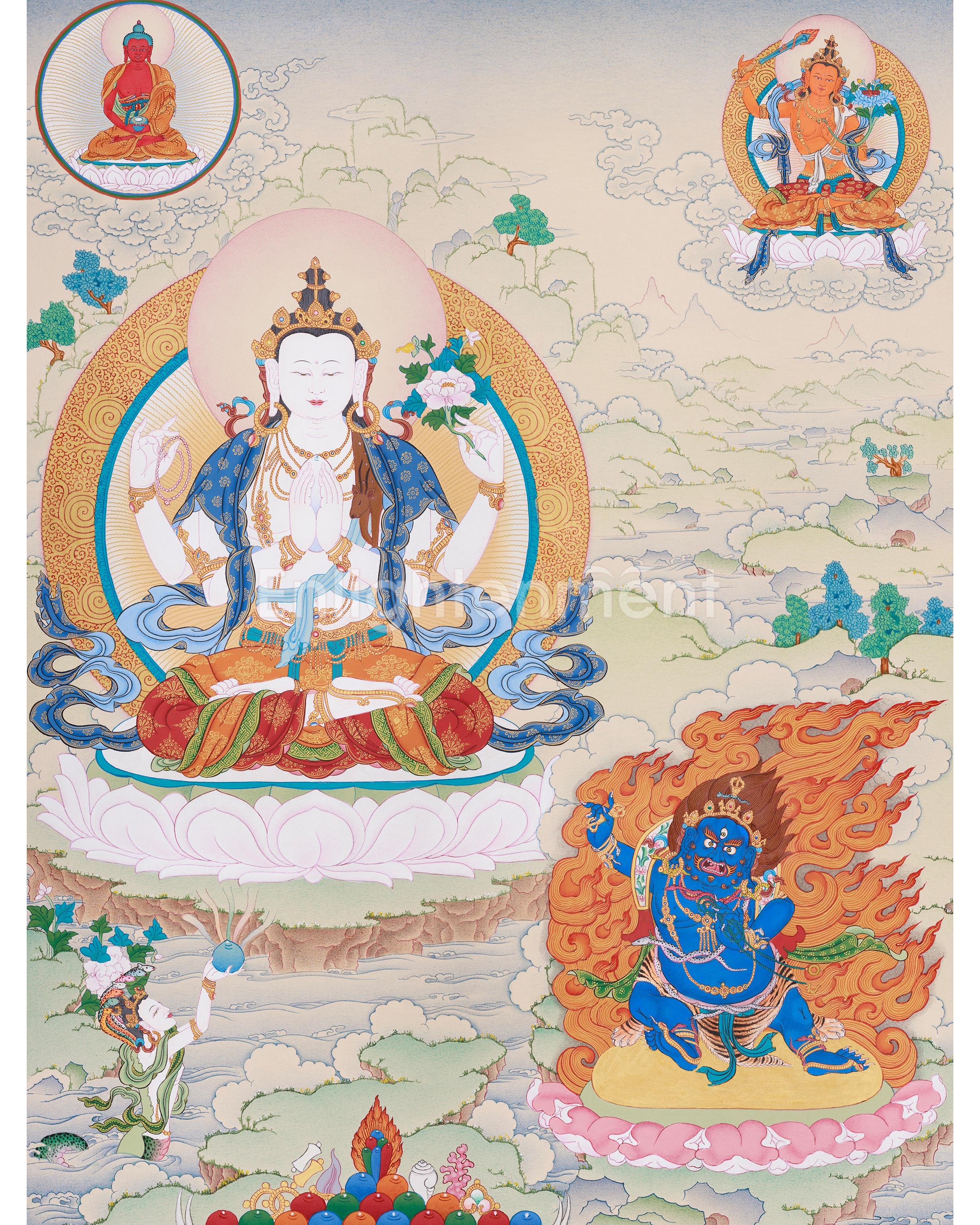 three-bodhisattvas-chenrezig-manjushri-and-vajrapani