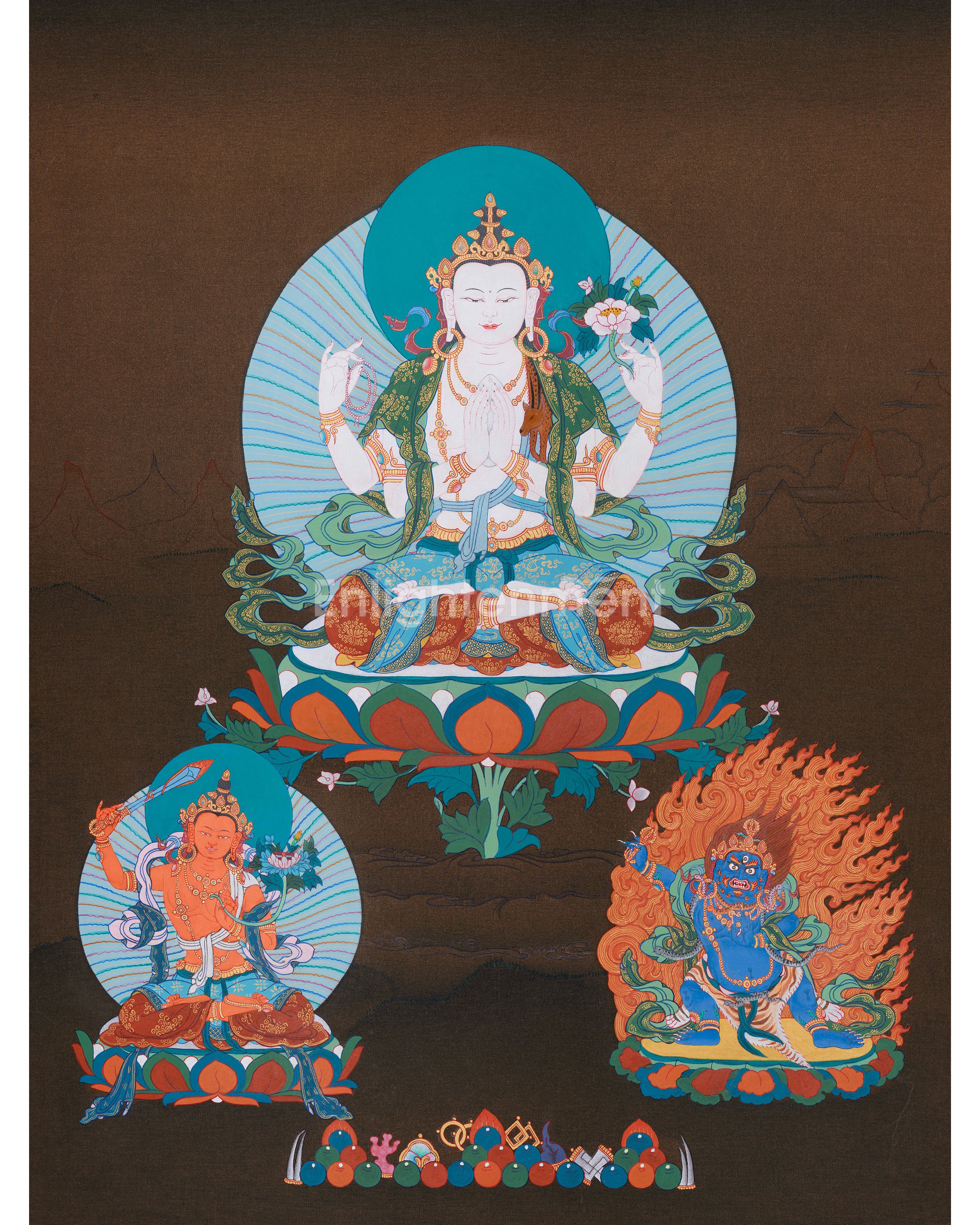 three-tibetan-bodhisattvas