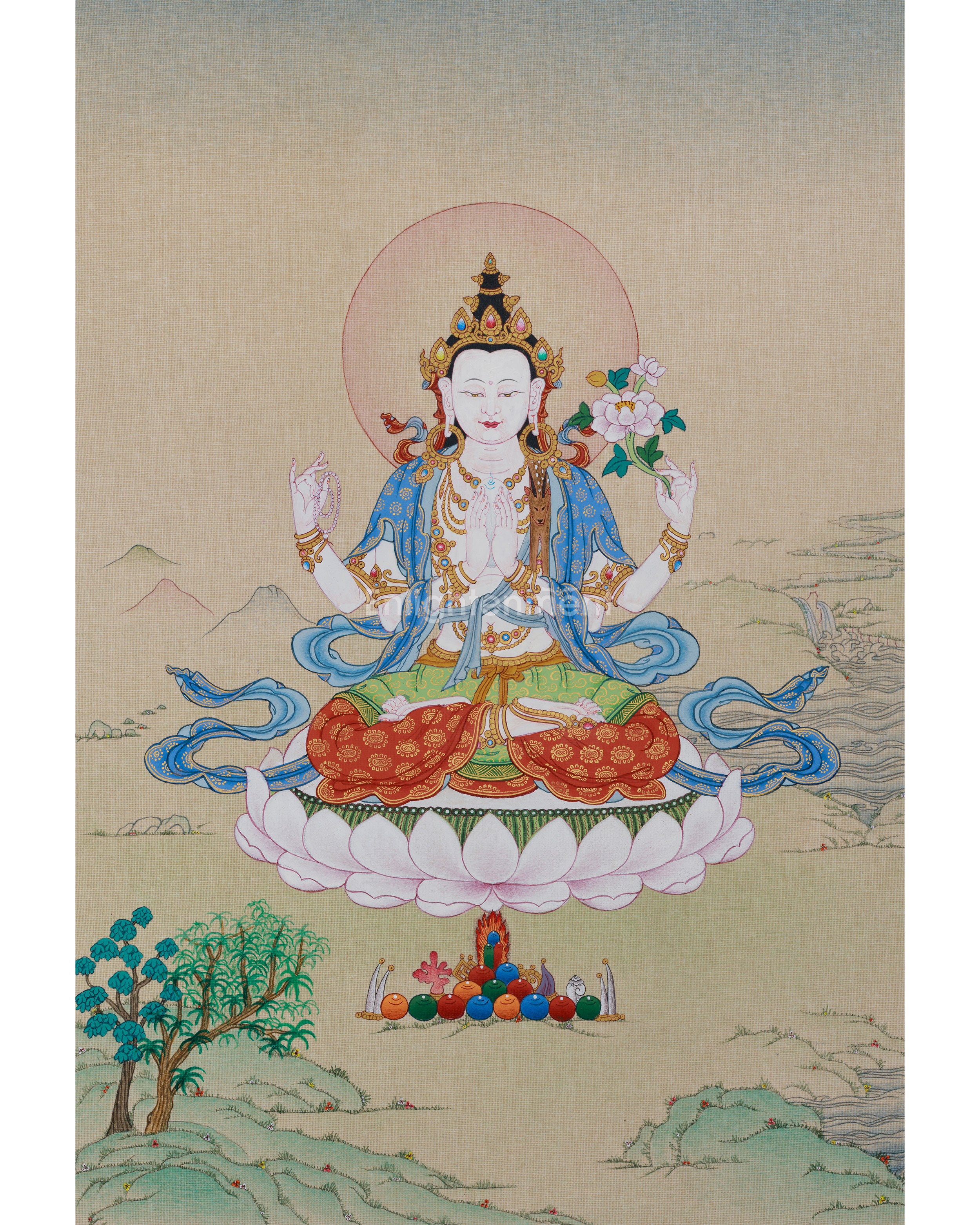 tibetan-avalokiteshvara-thangka