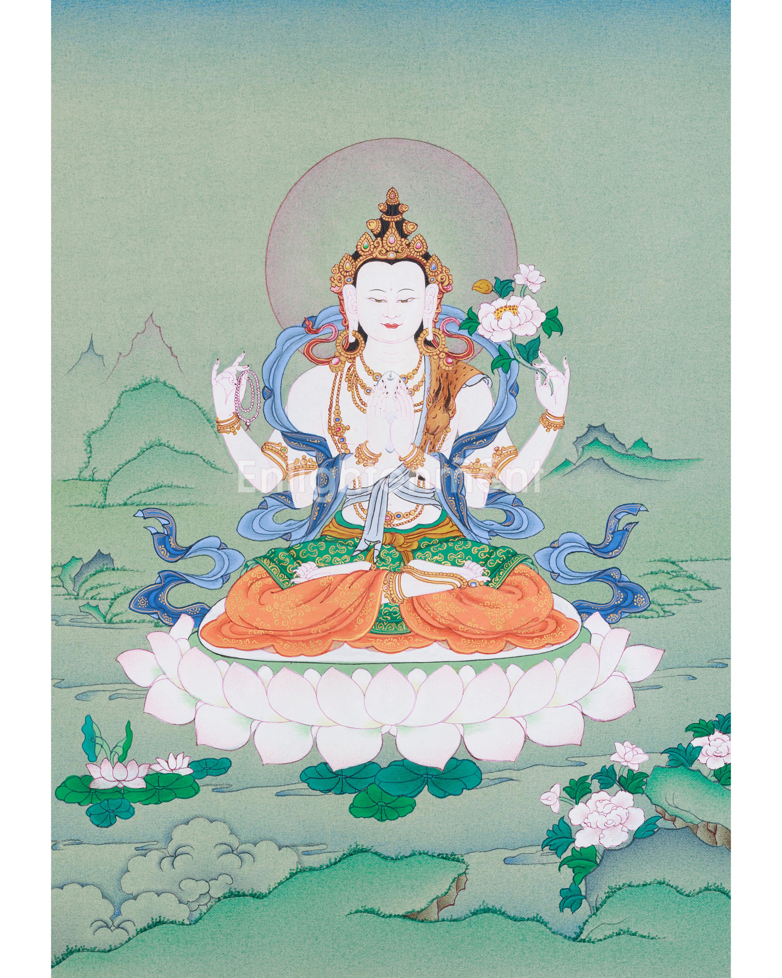 tibetan-bodhisattva-chenrezig-painting