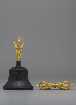 Buddhist Bell and Vajra Set