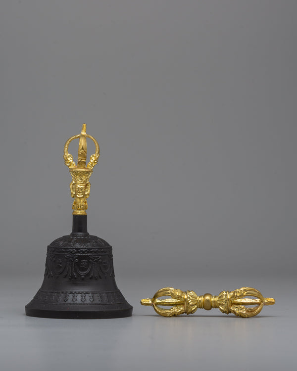 Buddhist Bell and Vajra Set