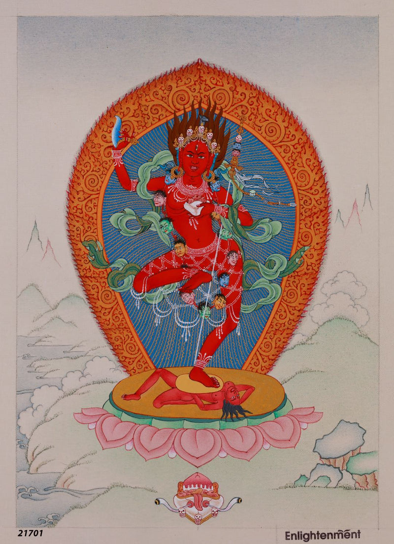 Vajravarahi and Milarepa thangka ( remaining Payment)