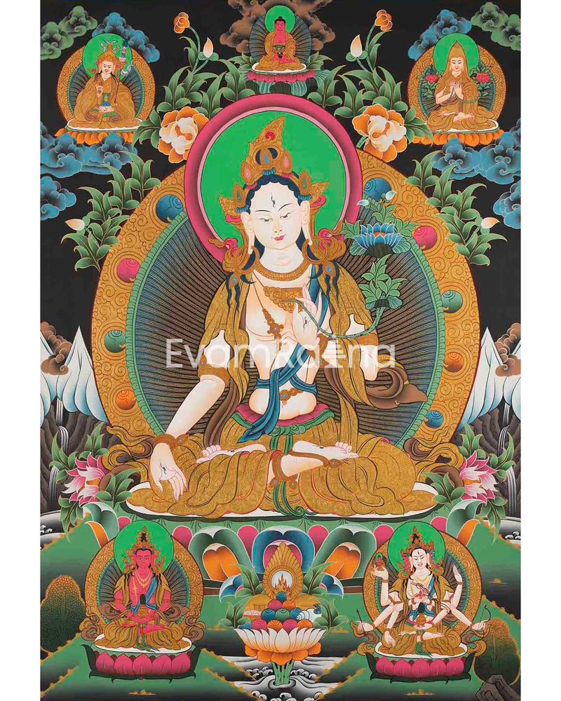 High Quality Original White Tara Thangka | Mother Goddess