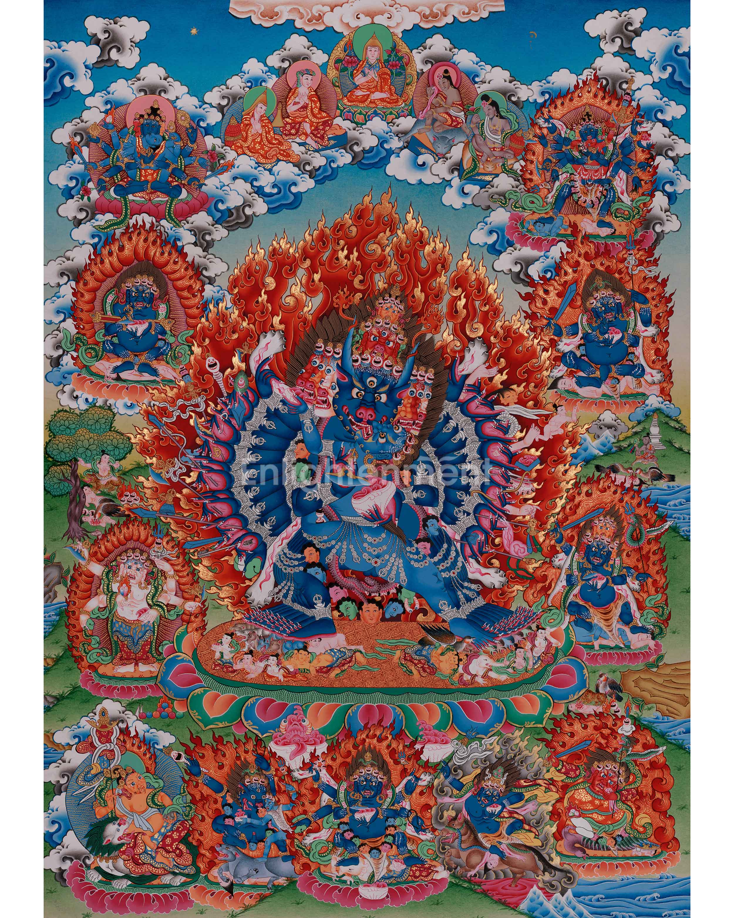 wrathful-yamantaka-thangka