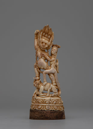 Buddhist Deity Yamantaka With Consort Yami Statue