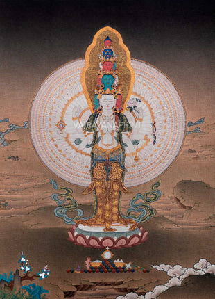 1000 armed avalokiteshvara thangka