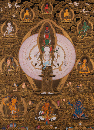 1000 Armed Chenrezig Thangka