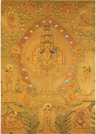 1000 Armed Avalokiteshvara Thangka | Gift For Buddhist