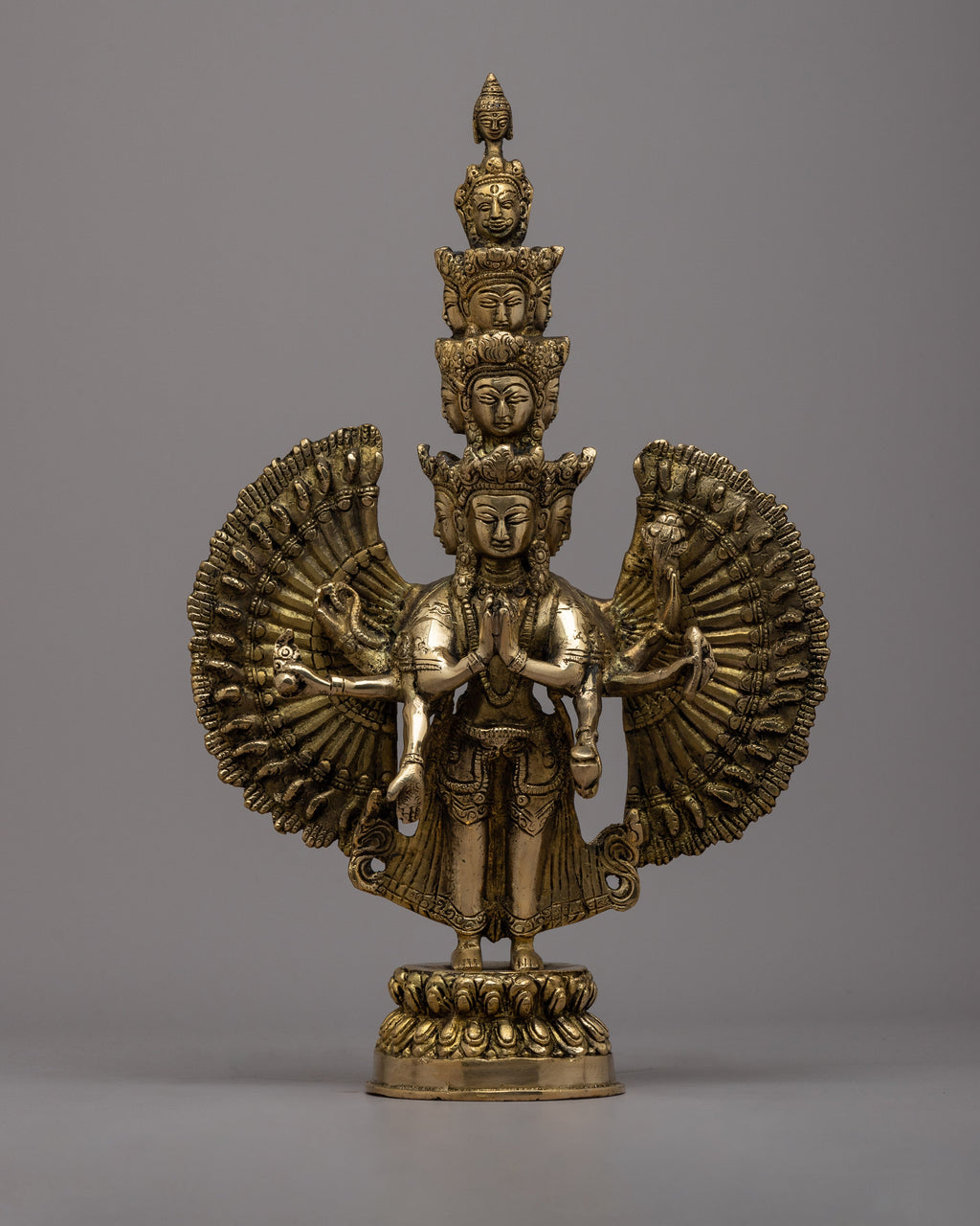 Chexrezig 1000 Armed Chenrezig Brass Statue | Bodhisattva of Compassion