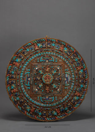 Mandala Wall Art | Asthamartika | Buddhist Vintage Decor