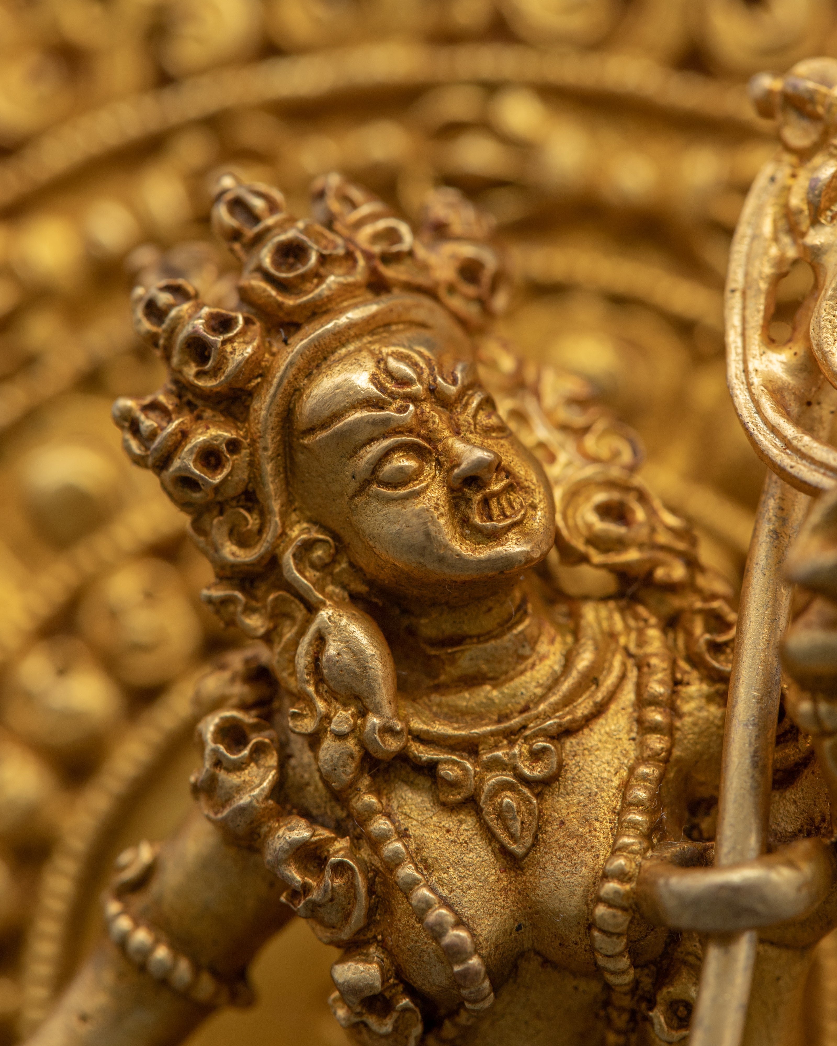 Gold Vajrayogini Statue | Tibetan Art