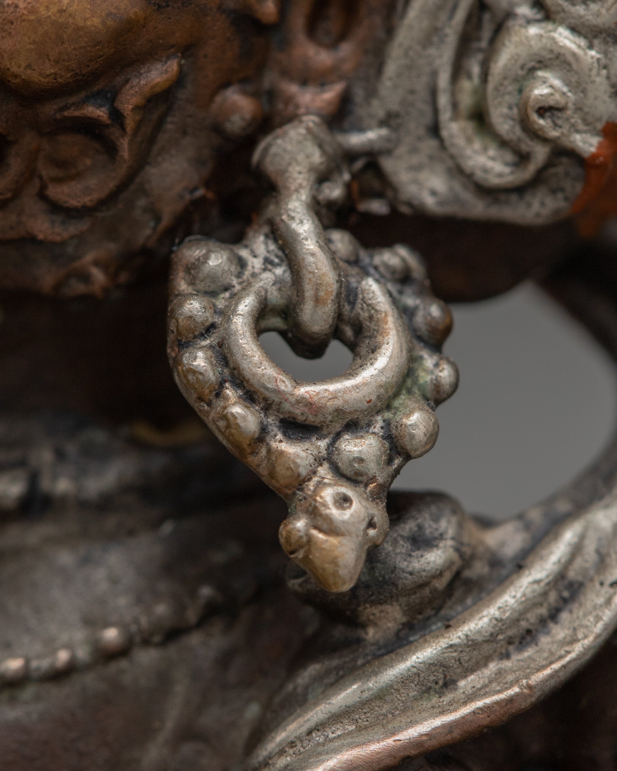 Black Six Armed Mahakala Statue | Traditional Buddhist Art