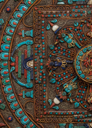 Mandala Wall Art | Asthamartika | Buddhist Vintage Decor