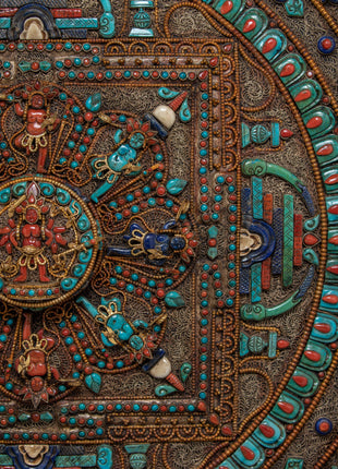 Mandala Wall Art | Asthamartika | Buddhist Vintage Decor