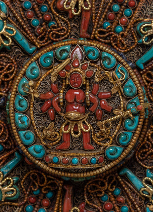 Mandala Wall Art | Asthamartika | Buddhist Vintage Decor