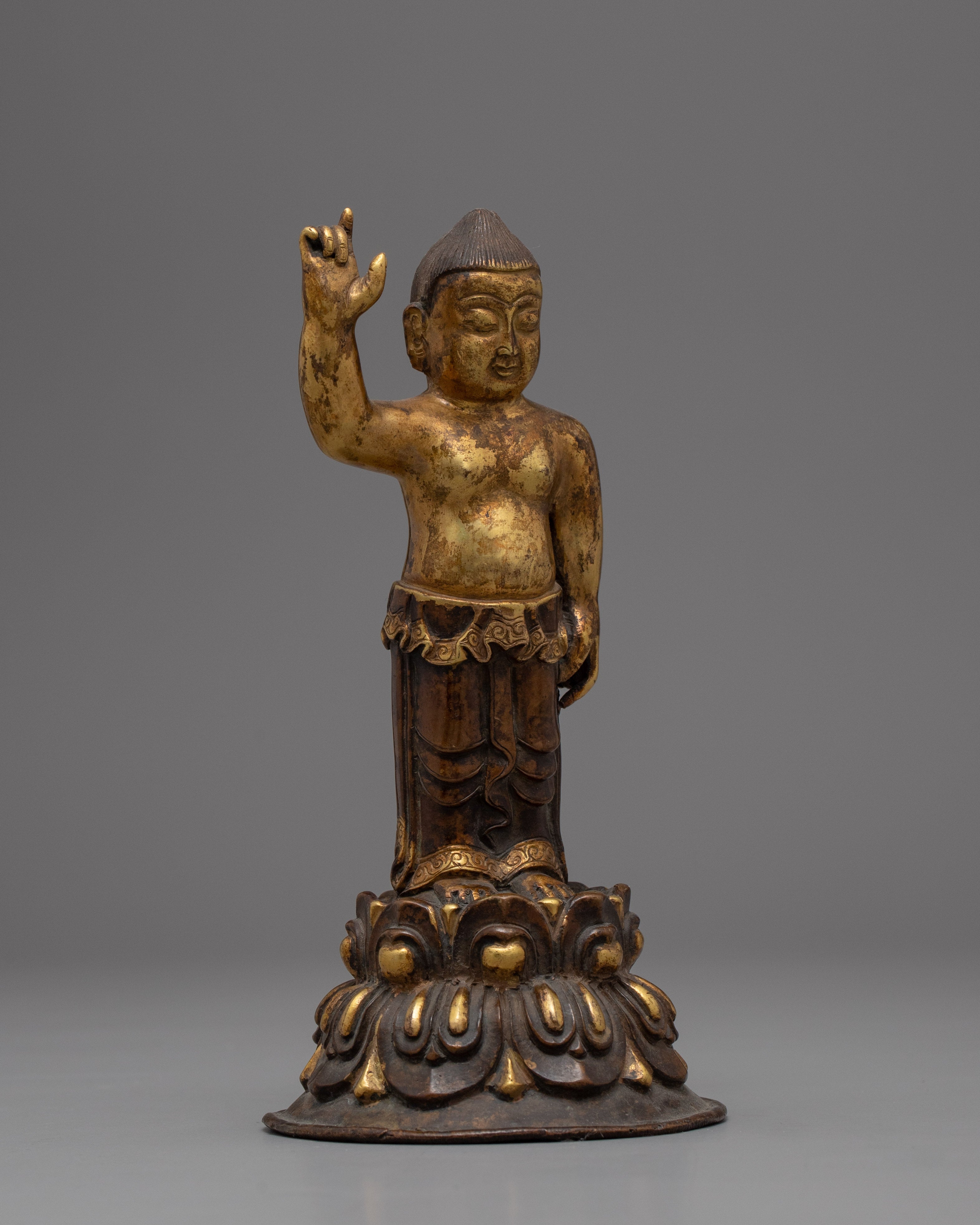 Standing Buddha Statue | Gold Decorative Objects | Home Decor Gift Ideas