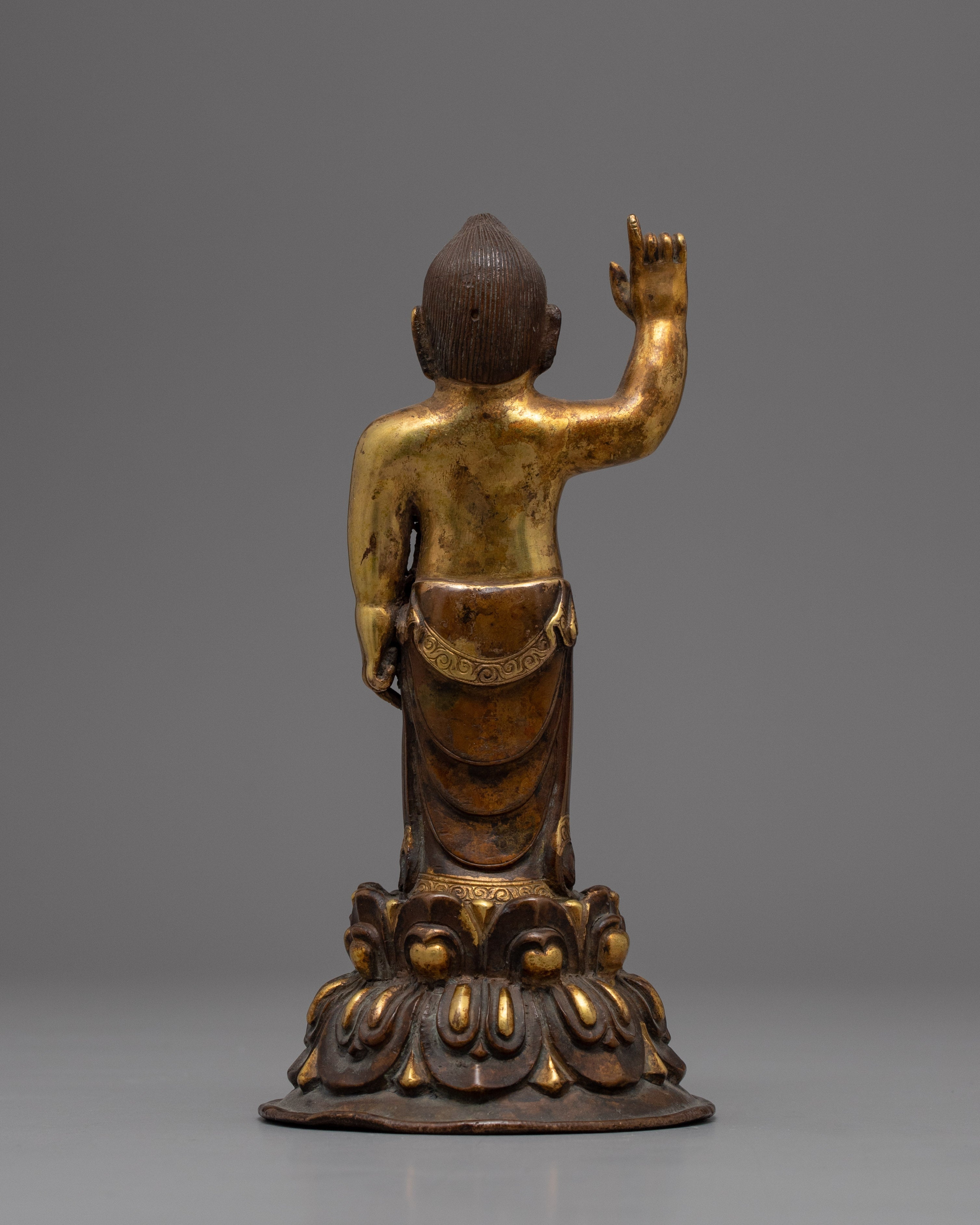 Standing Buddha Statue | Gold Decorative Objects | Home Decor Gift Ideas