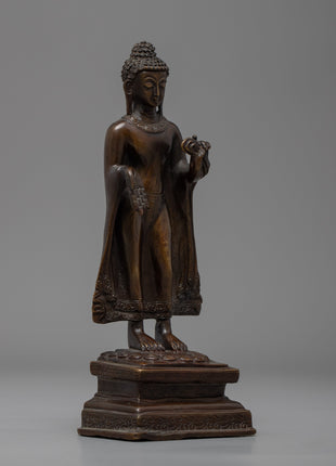 Standing Shakyamuni Buddha | Nepal Buddha Staue | Zen Room Decor