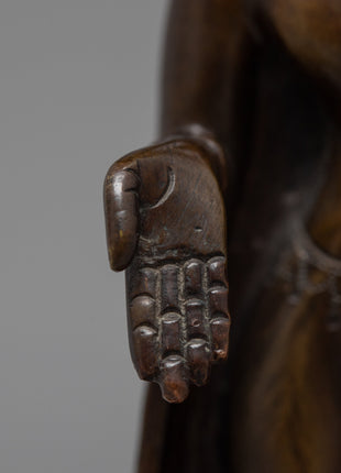 Standing Shakyamuni Buddha | Nepal Buddha Staue | Zen Room Decor