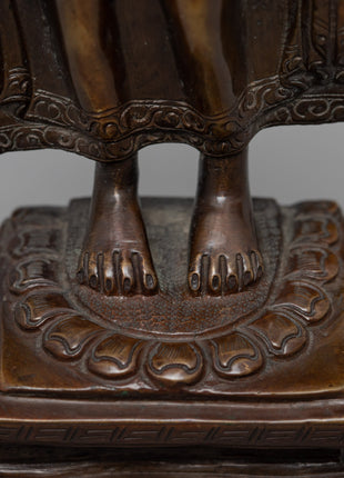 Standing Shakyamuni Buddha | Nepal Buddha Staue | Zen Room Decor