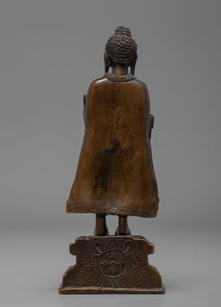Standing Shakyamuni Buddha | Nepal Buddha Staue | Zen Room Decor