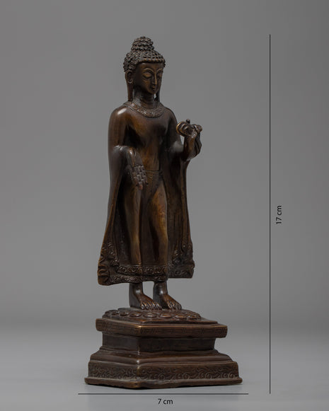 Standing Shakyamuni Buddha | Nepal Buddha Staue | Zen Room Decor
