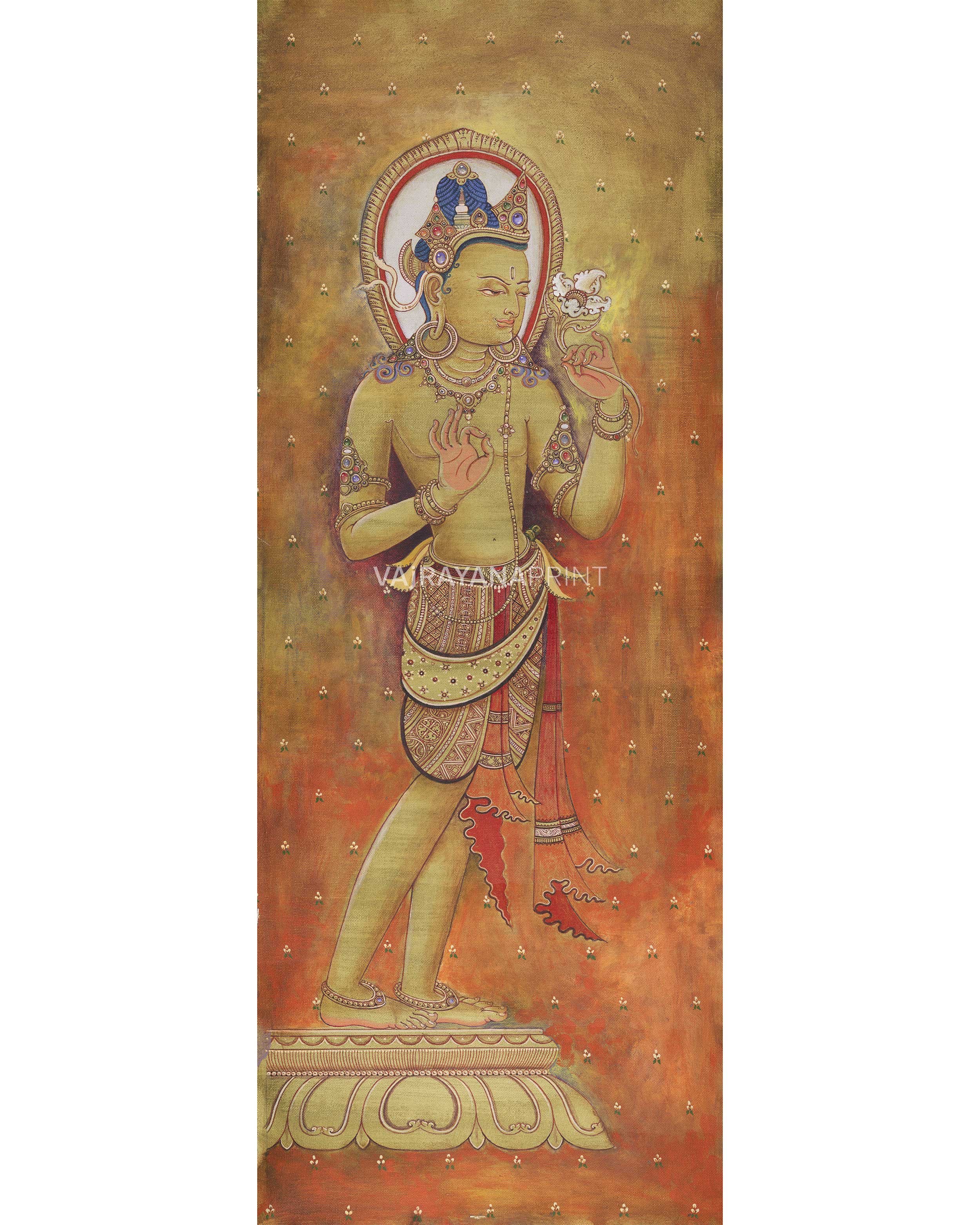  White Tara Buddha Goddess Thangka