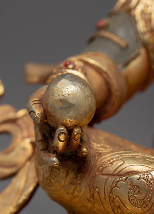 Crystal Kuber Statue | Wealth Deity Dzambhala | Gift For Buddhist