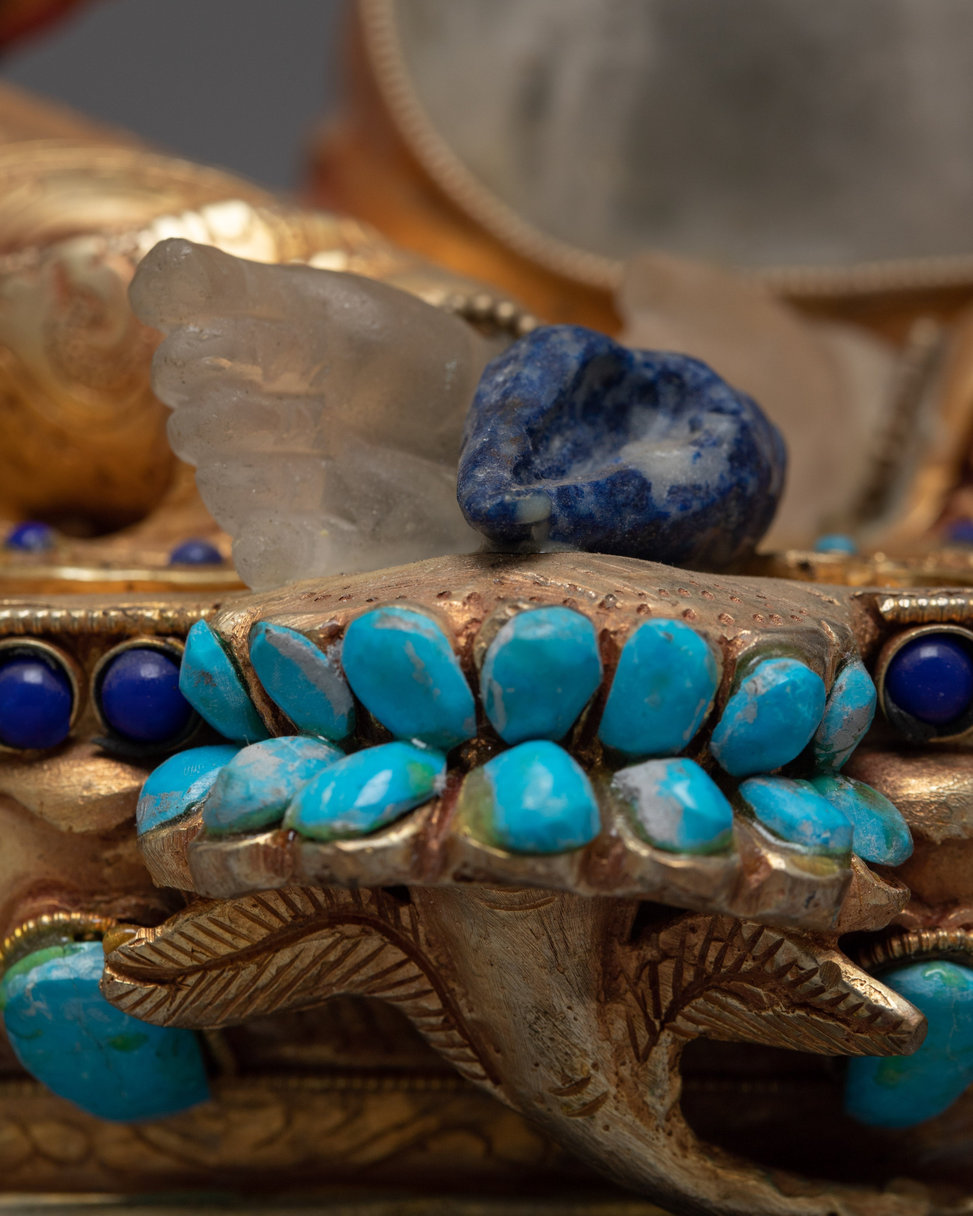 Crystal Kuber Statue | Wealth Deity Dzambhala | Gift For Buddhist