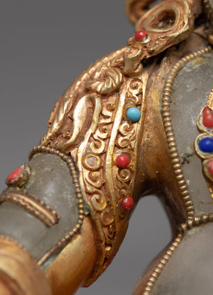 Crystal Kuber Statue | Wealth Deity Dzambhala | Gift For Buddhist