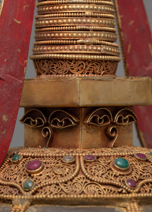Crystal Buddha  Stupa | Antique Stupa Collection