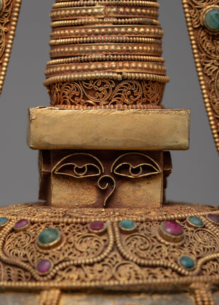 Crystal Buddha  Stupa | Antique Stupa Collection