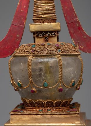 Crystal Buddha  Stupa | Antique Stupa Collection