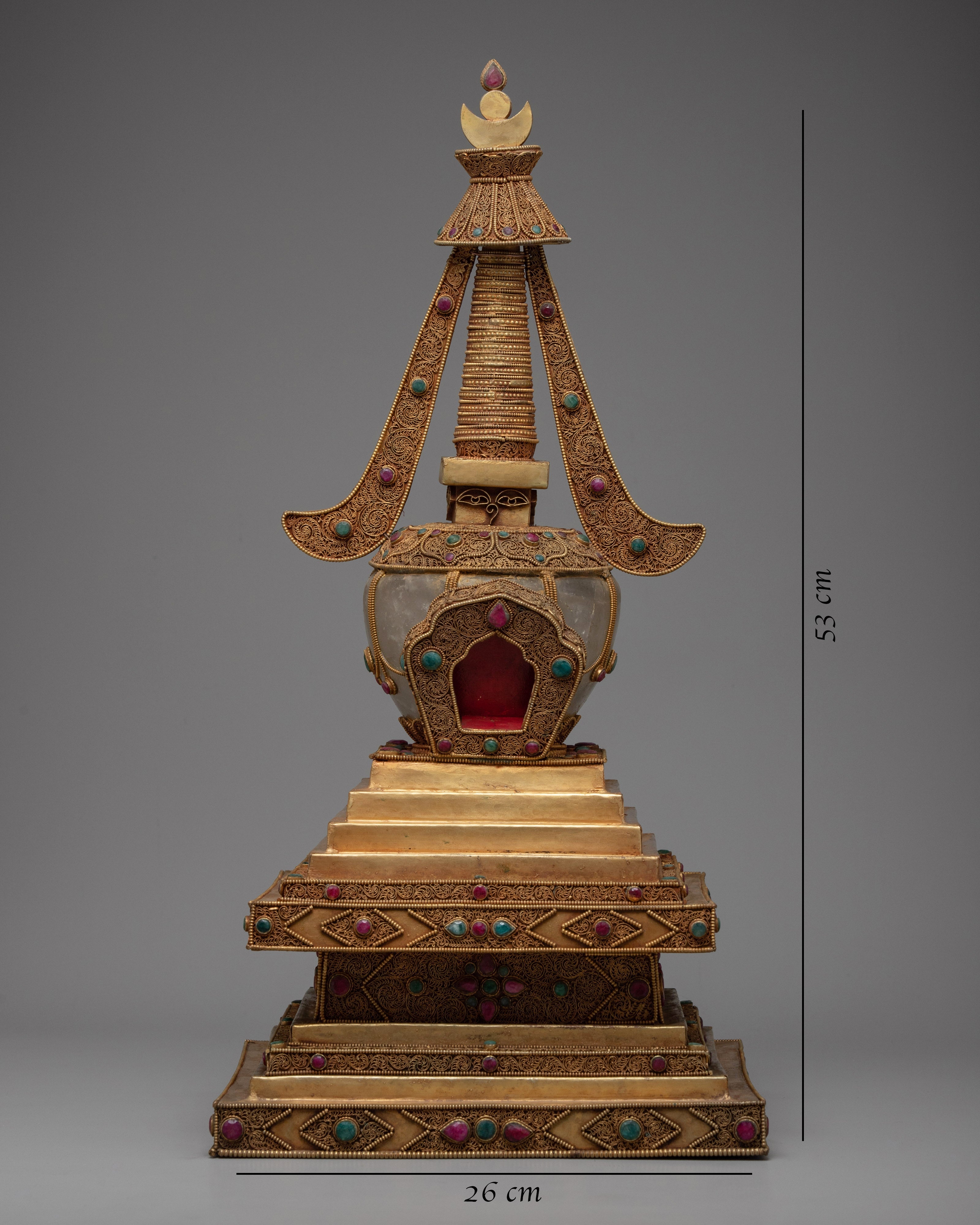 Crystal Buddha  Stupa | Antique Stupa Collection