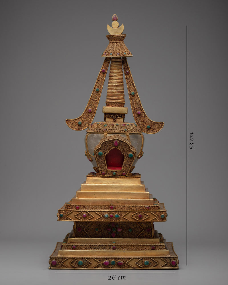 Crystal Buddha  Stupa | Antique Stupa Collection
